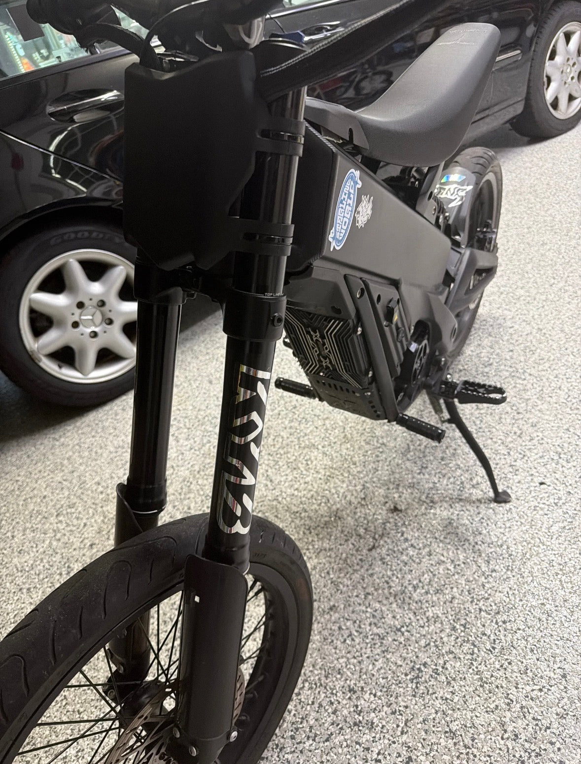 KYB sticker for forks
