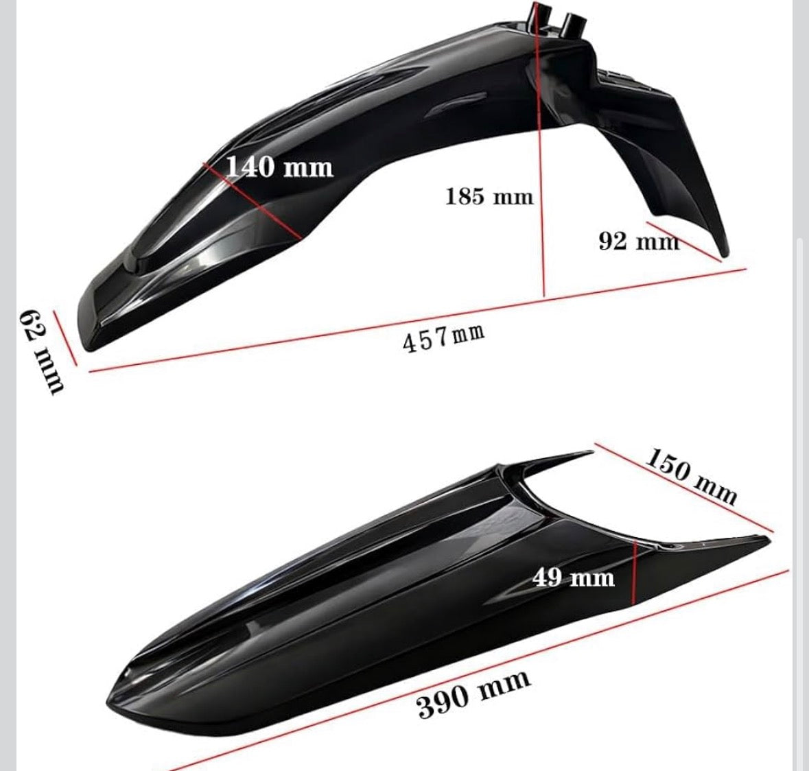 Front and back fender for tuttio