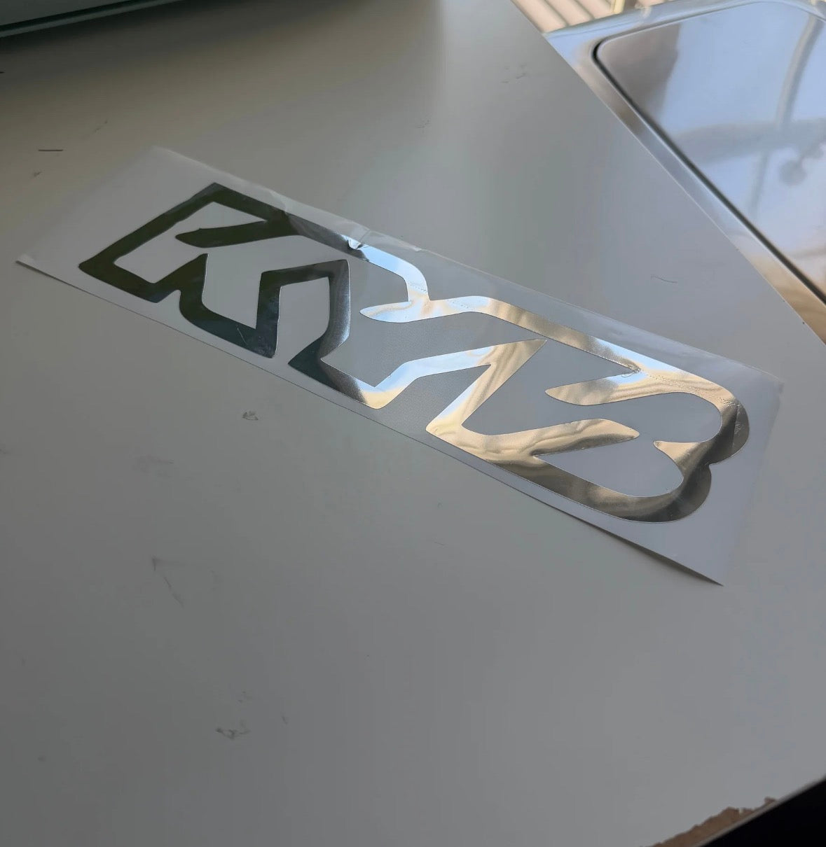 KYB sticker for forks